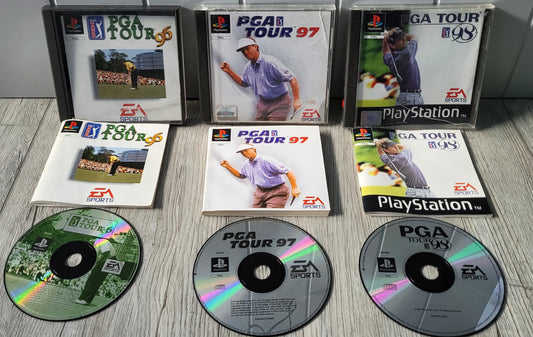 PGA Tour 96 - 98  Sony Playstation 1 (PS1) Game Bundle