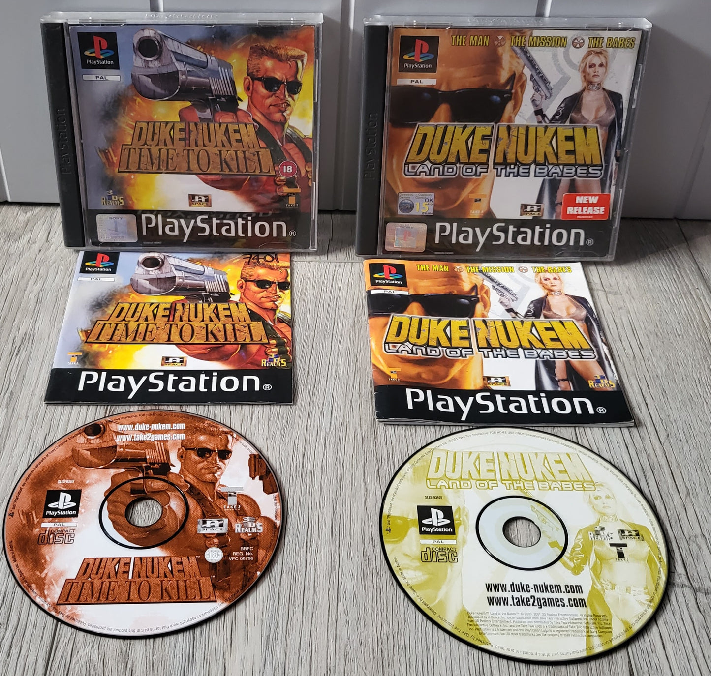 Duke Nukem Time to Kill & Land of the Babes Sony Playstation 1 (PS1) Game