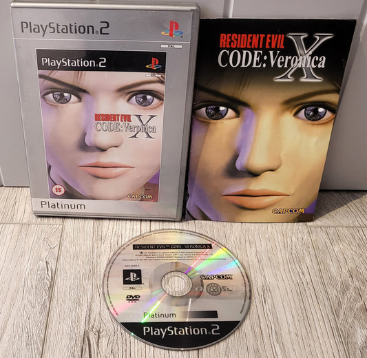 Resident Evil Code Veronica X Platinum Sony Playstation 2 (PS2) Game
