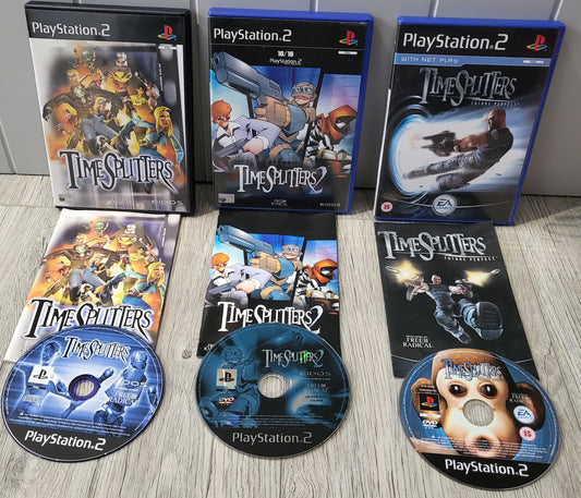 Timesplitters 1, 2 & Future Perfect Sony Playstation 2 (PS2) Game Bundle