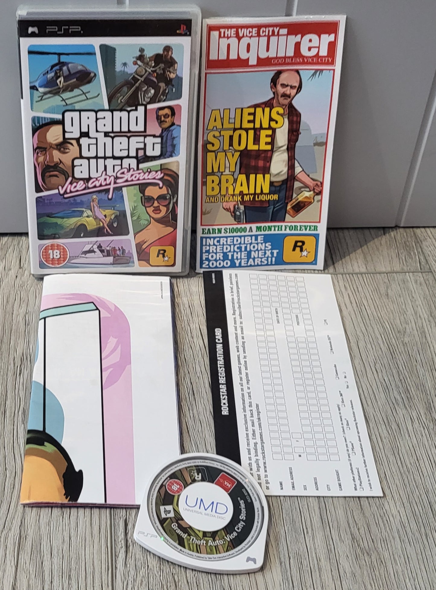 Grand Theft Auto Vice City Stories with Map Sony PSP Game