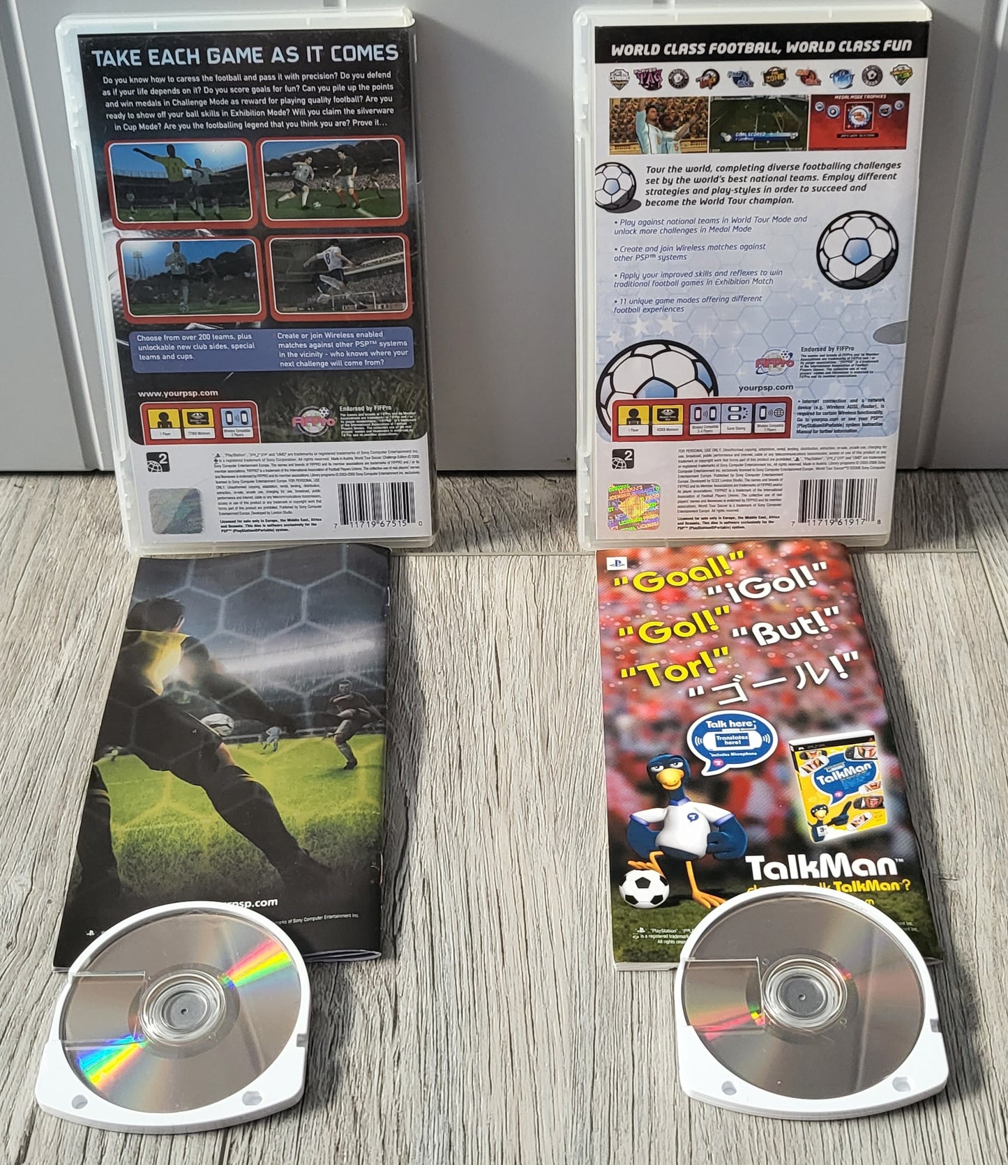 World Tour Soccer 1 & 2 Sony PSP Game Bundle