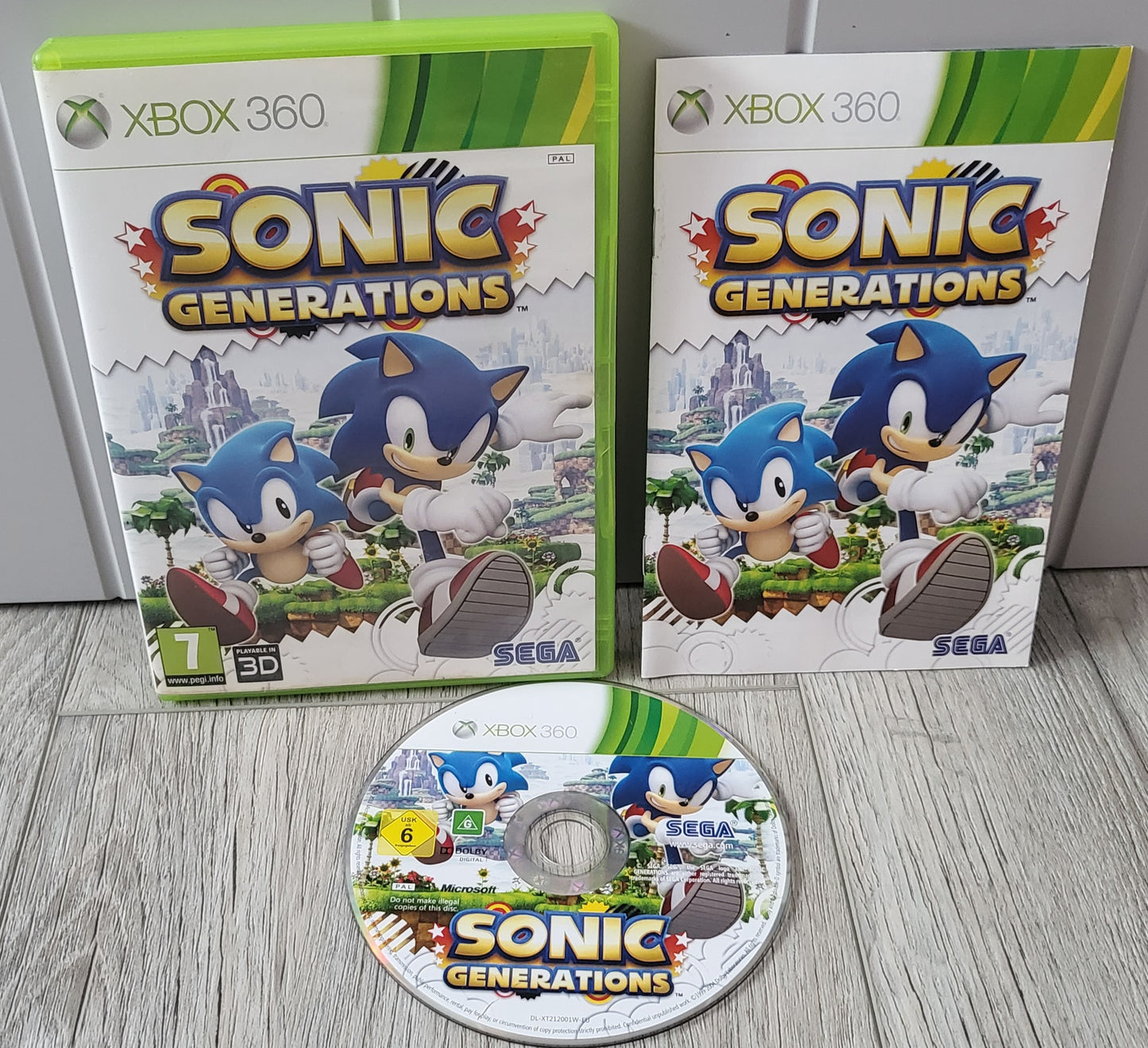 Sonic Generations Microsoft Xbox 360 Game