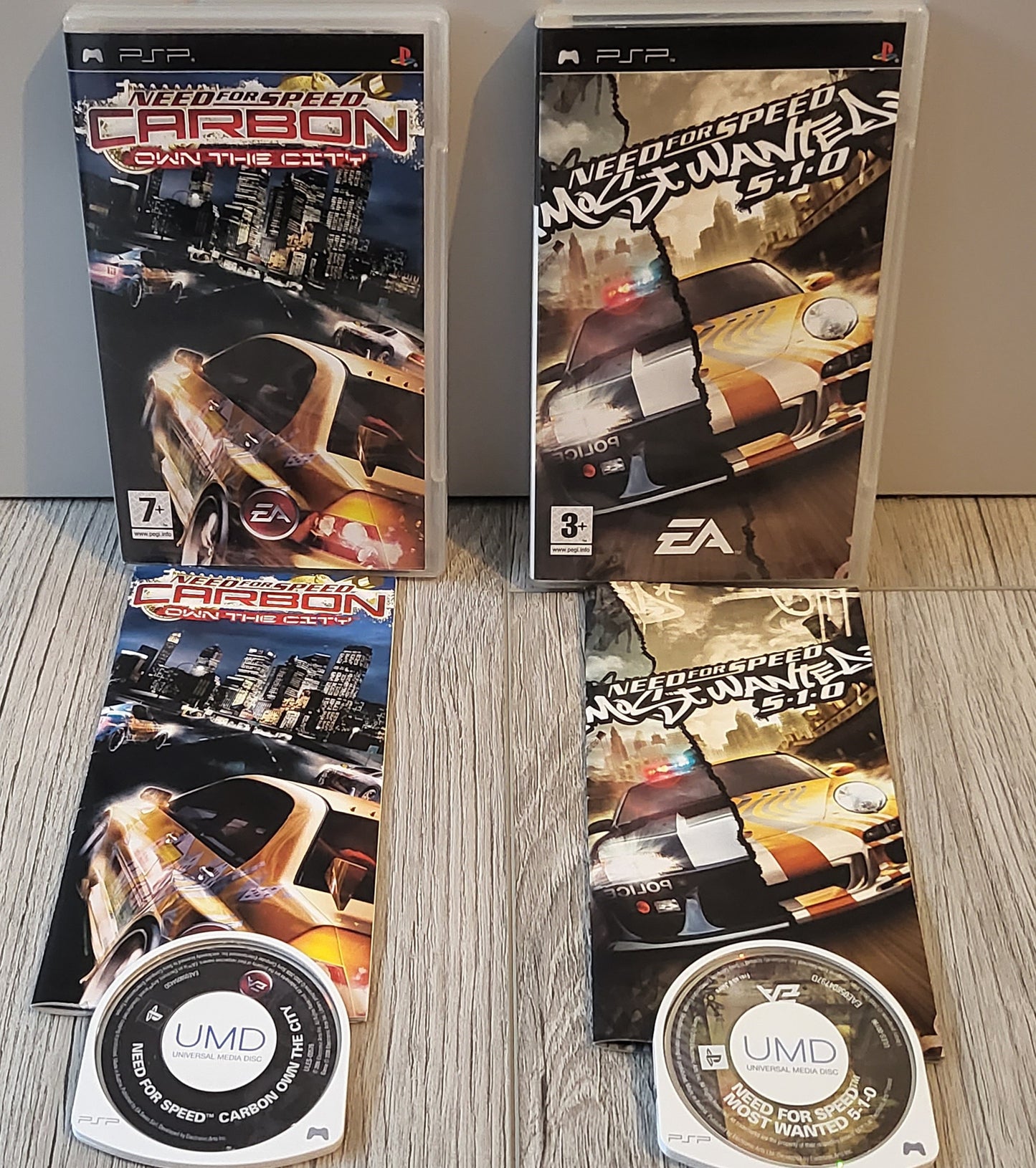 Need for Speed Carbon & Most Wanted Sony PSP Game Bundle