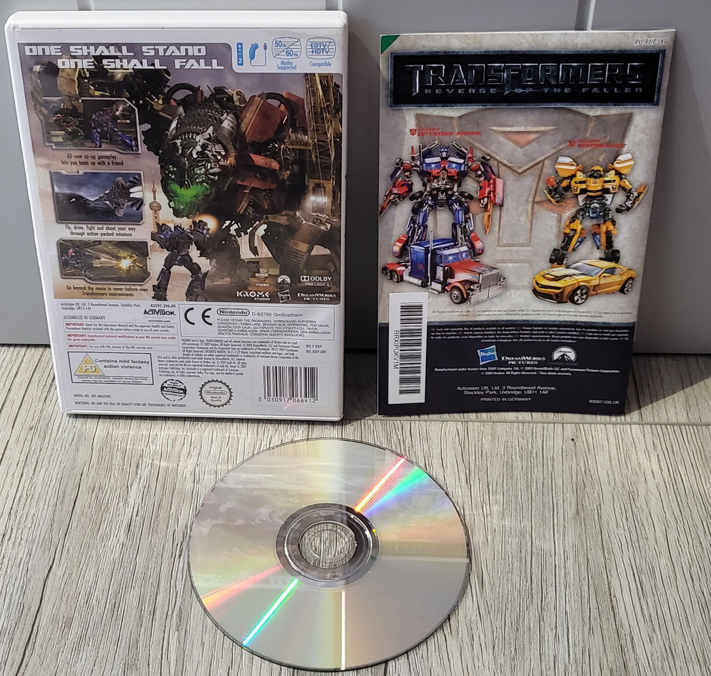 Transformers Revenge of the Fallen Nintendo Wii Game