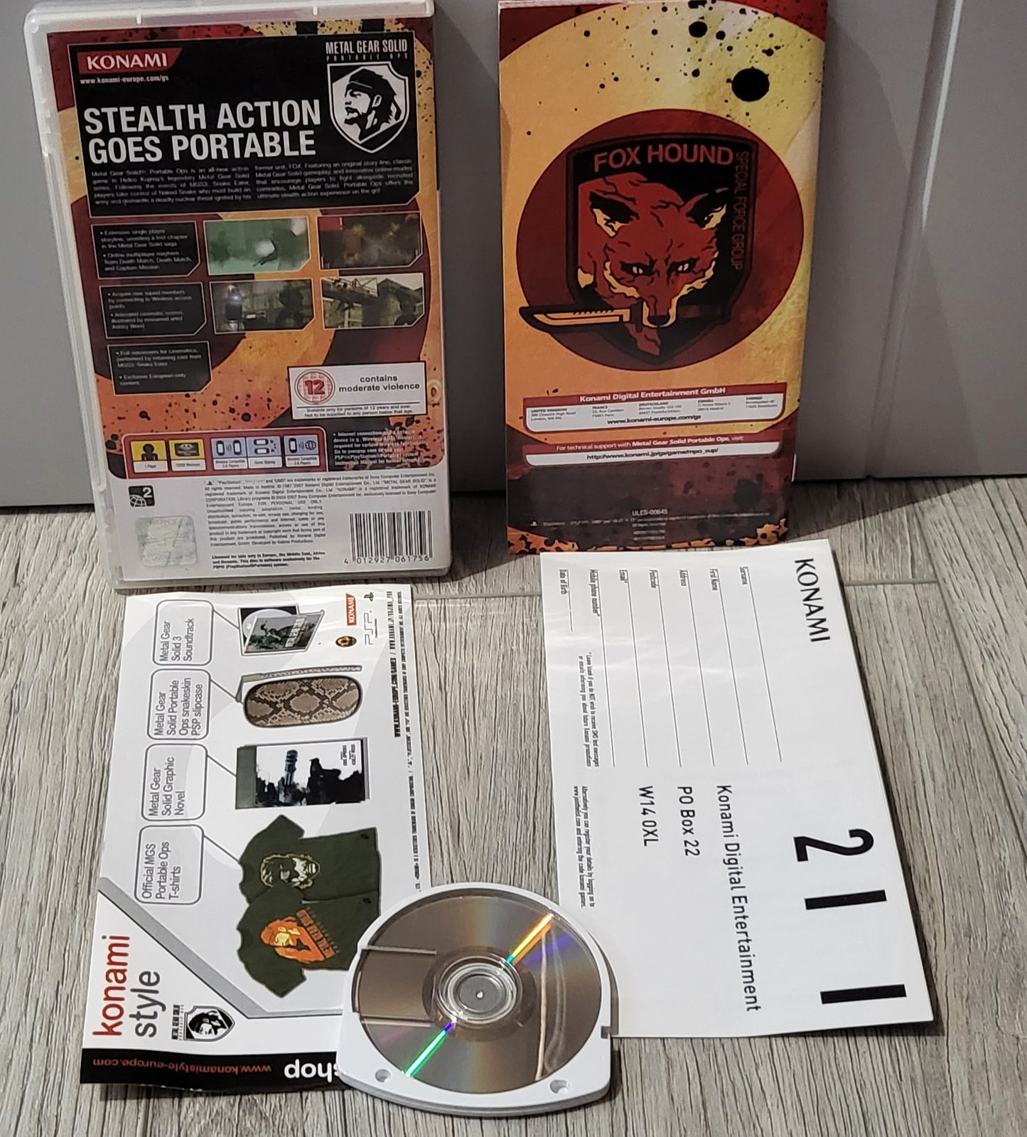 Metal Gear Solid Portable Ops (Sony PSP) Game