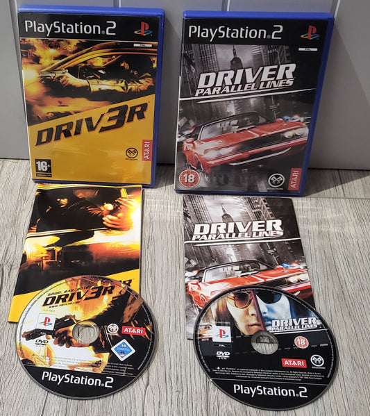 Driv3r & Parallel Lines Sony Playstation 2 (PS2) Bundle