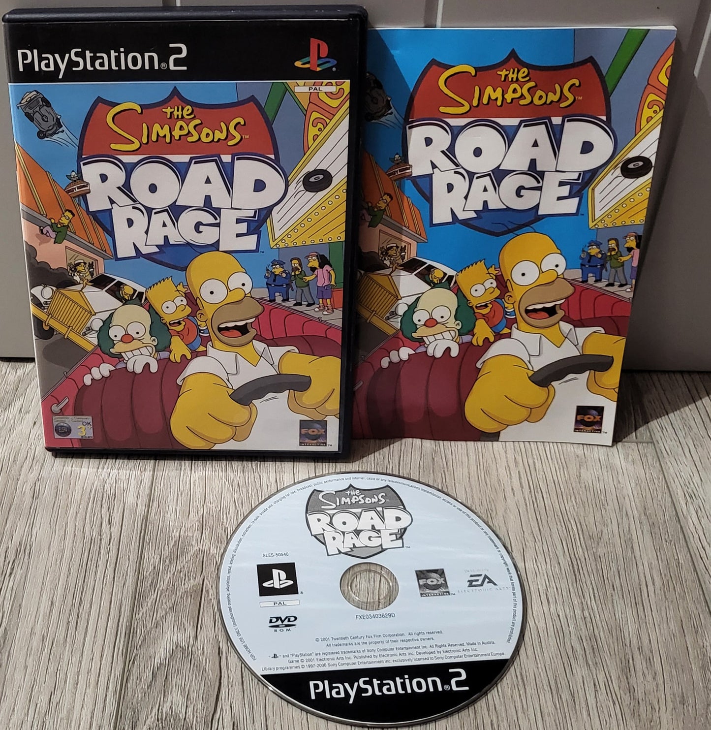 The Simpsons Road Rage Sony Playstation 2 (PS2) Game