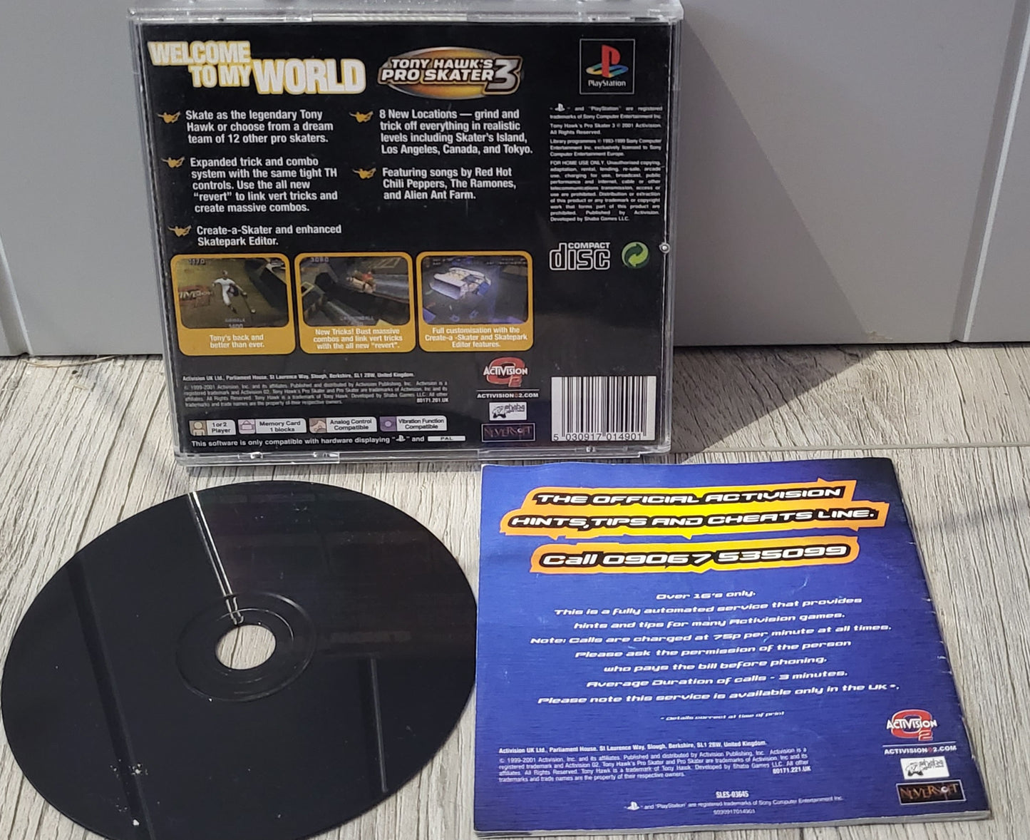Tony Hawk's Pro Skater 3 Sony Playstation 1 (PS1) Game