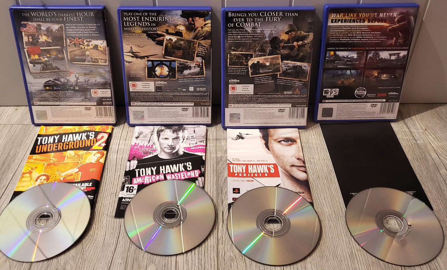 Call of Duty 1-3 & World at War Final Fronts Sony Playstation 2 (PS2)