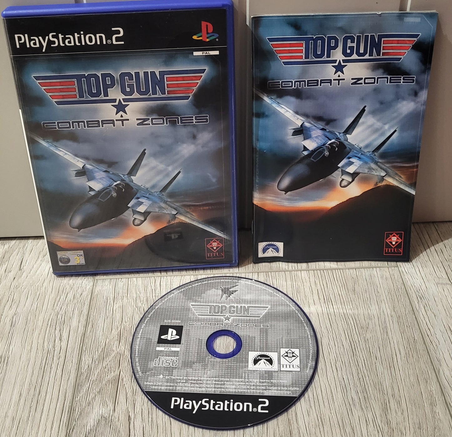 Top Gun Combat Zones Sony Playstation 2 (PS2) Game