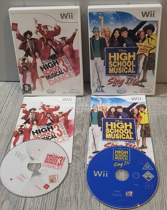 High School Musical Sing it & Dance Nintendo Wii Game Bundle