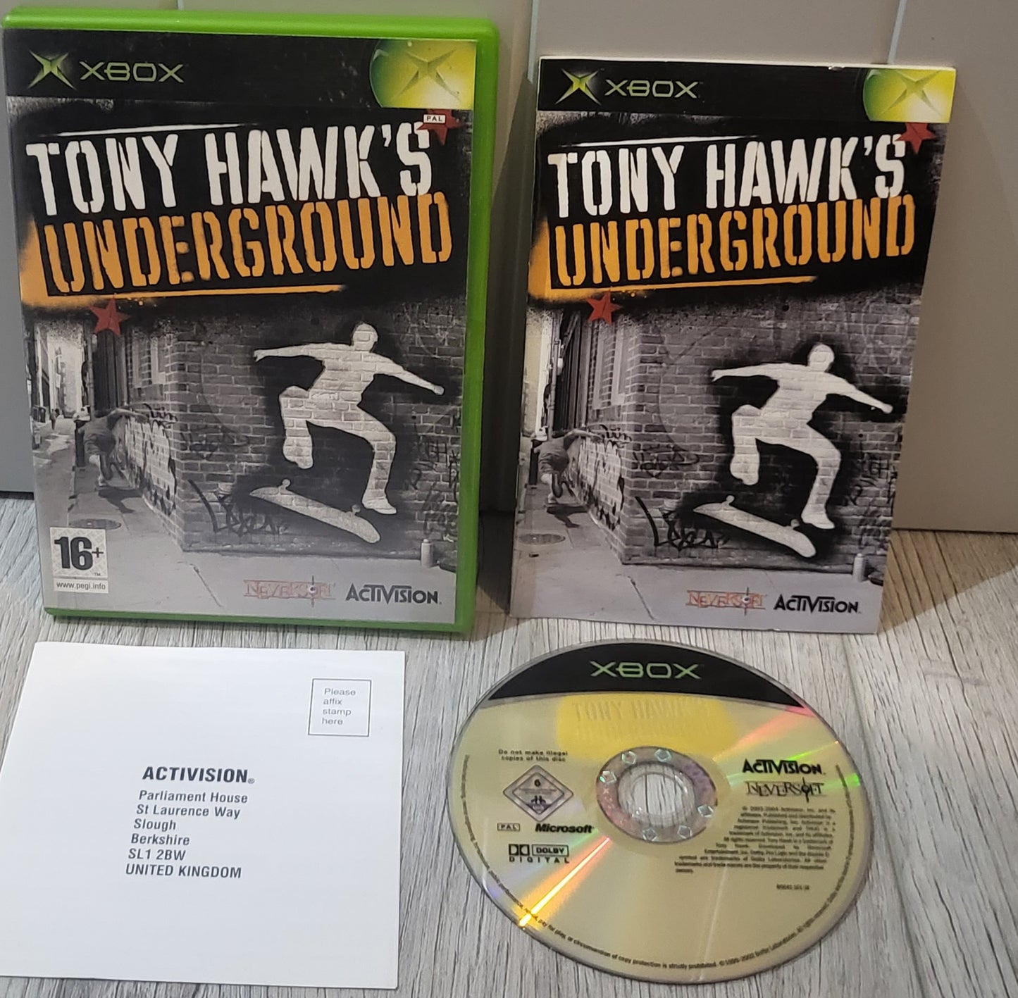 Tony Hawk's Underground Microsoft Xbox Game