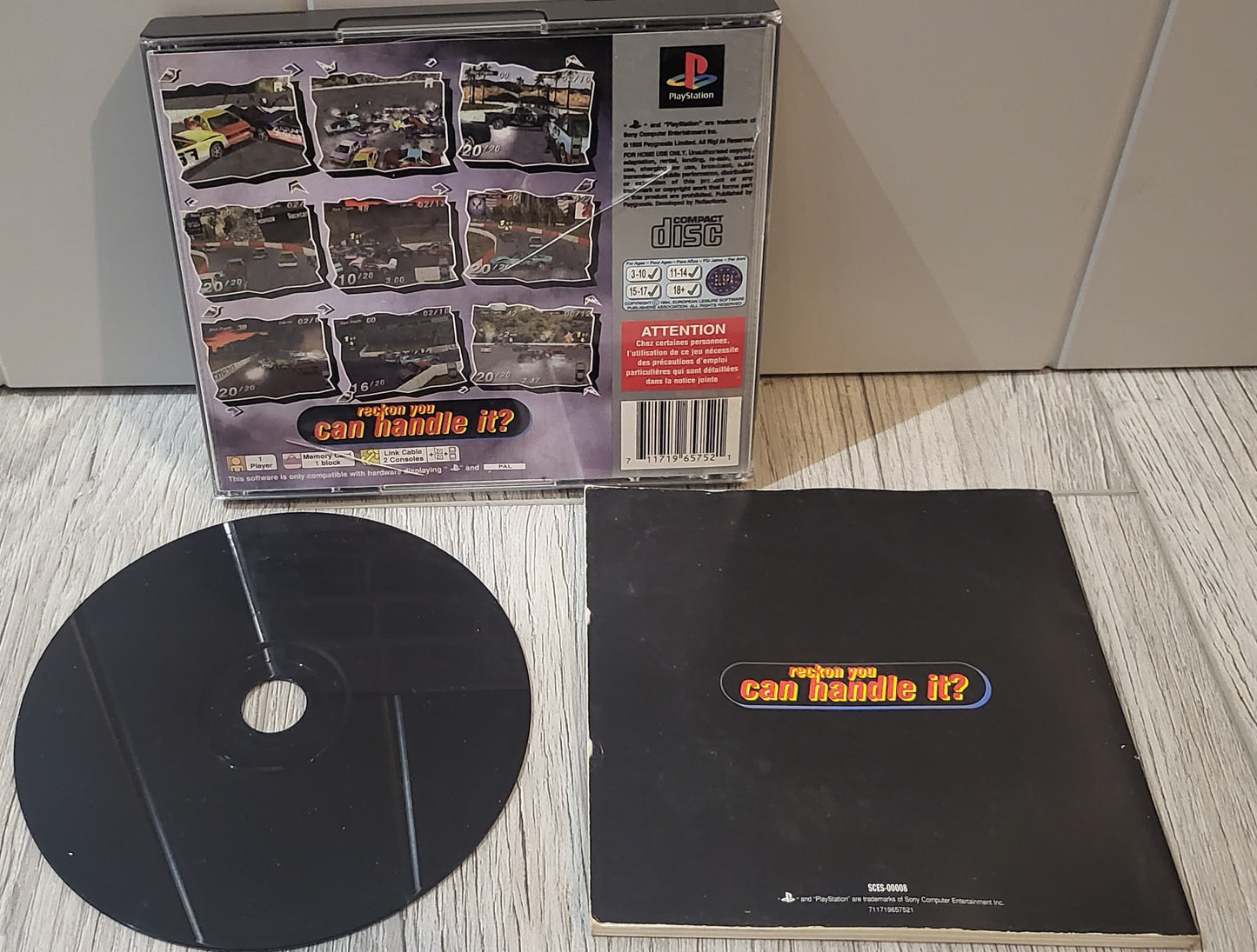 Destruction Derby Platinum Sony Playstation 1 (PS1) Game