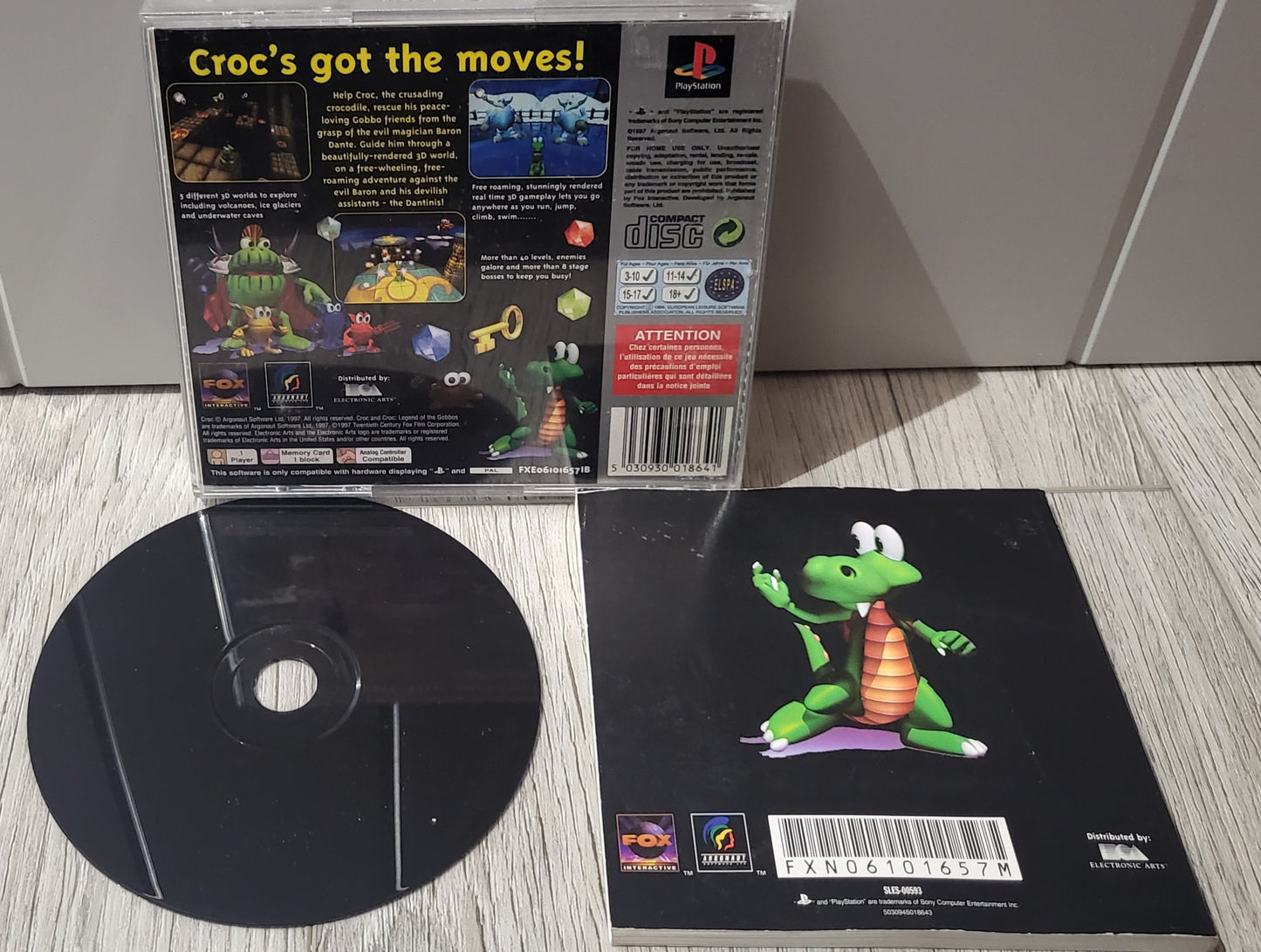 Croc Legend of the Gobbos Platinum Sony Playstation 1 (PS1) Game