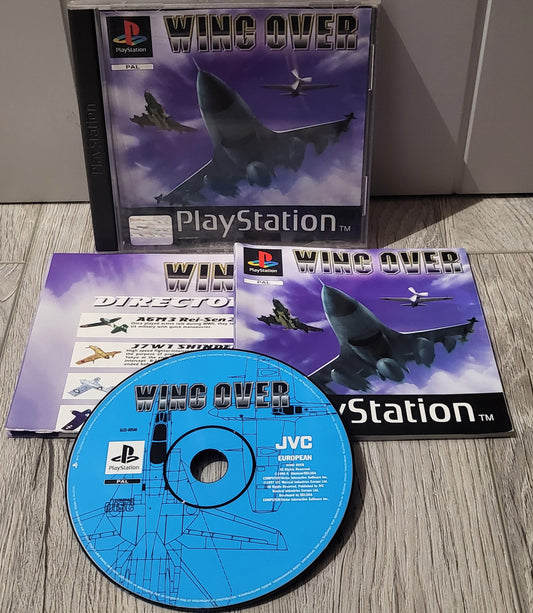 Wing Over with Poster Sony Playstation 1 (PS1) Game