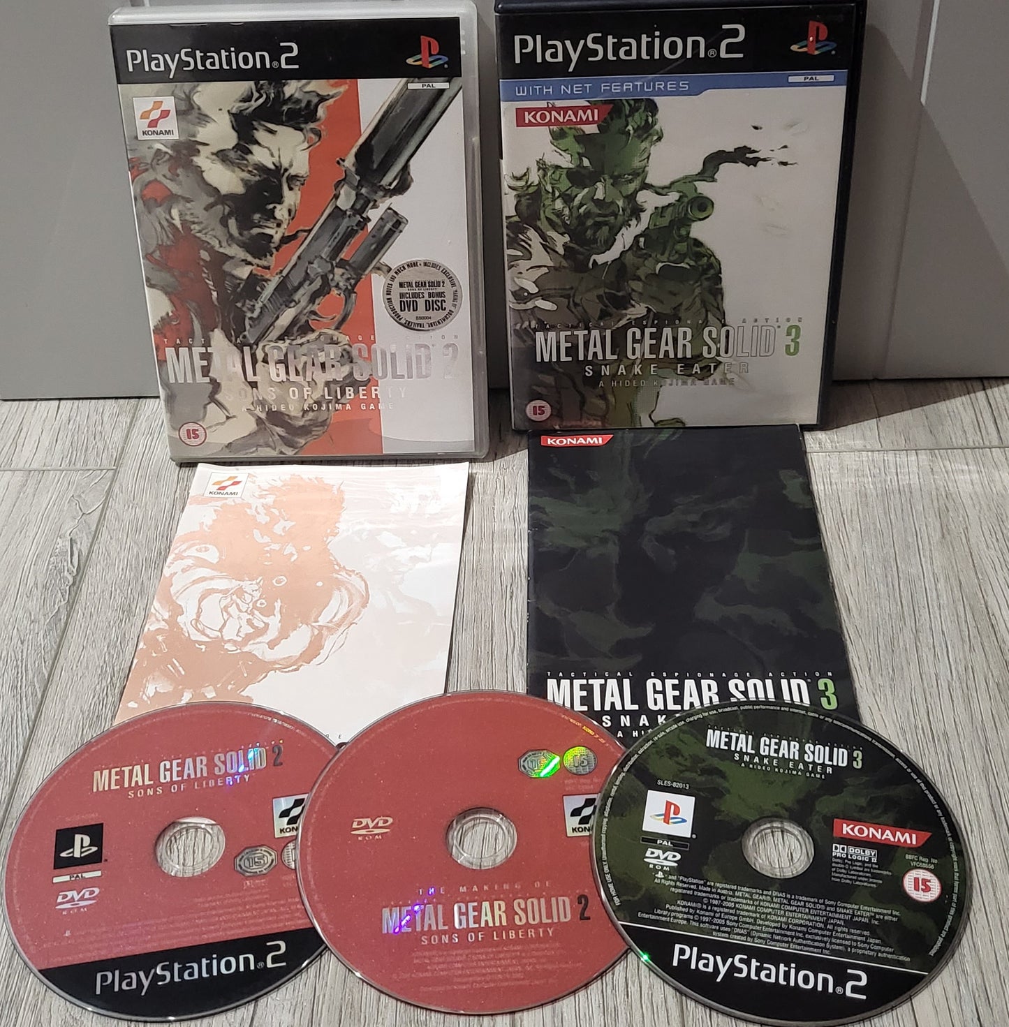 Metal Gear Solid 2 & 3 Sony Playstation 2 (PS2)