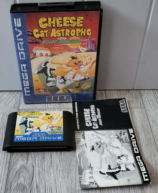 Cheese Cat-Astrophe Sega Mega Drive RARE Game