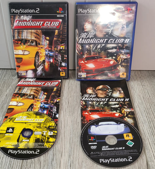 Midnight Club 1 & 2 Sony Playstation 2 (PS2) Game Bundle