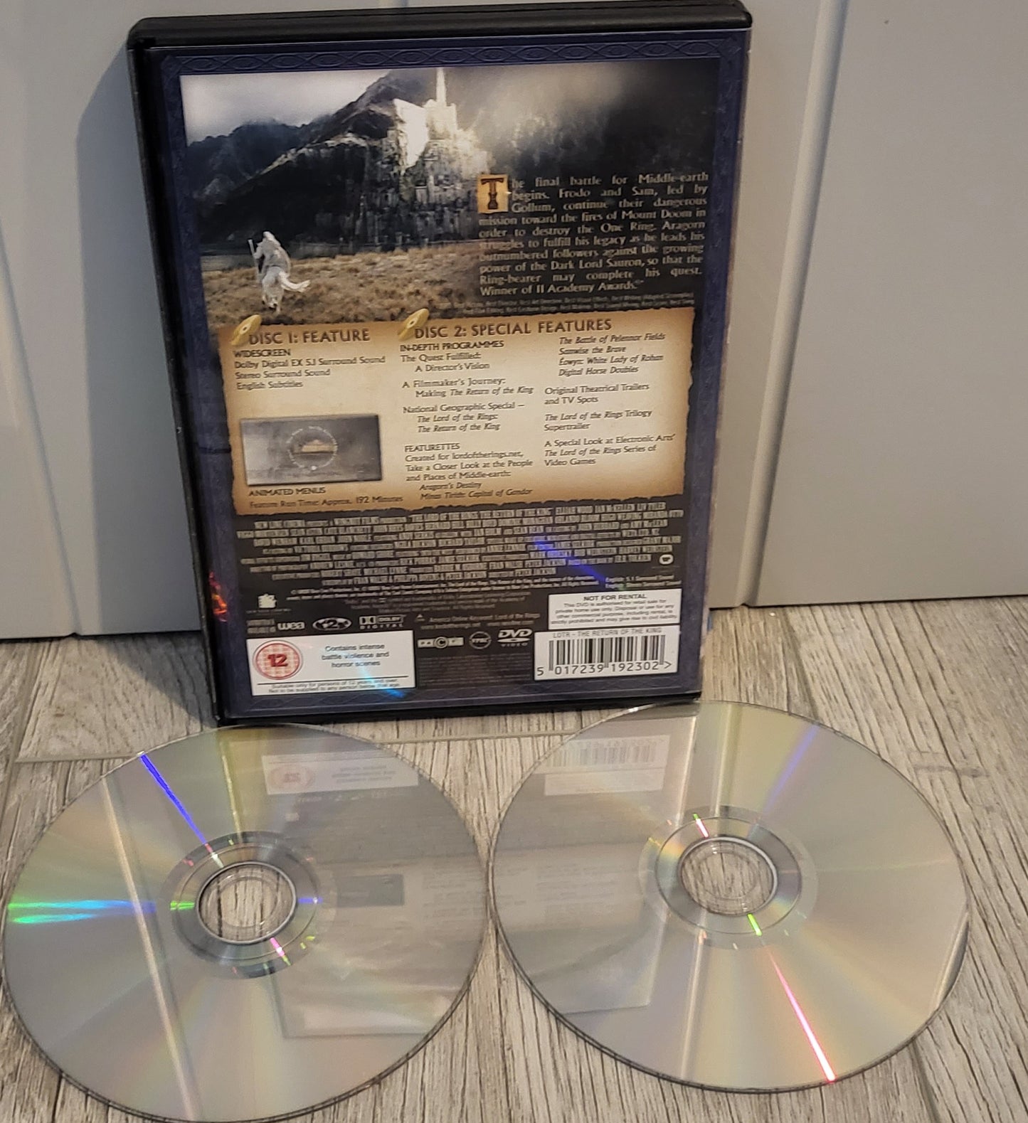 Lord of the Rings the Return of the King DVD