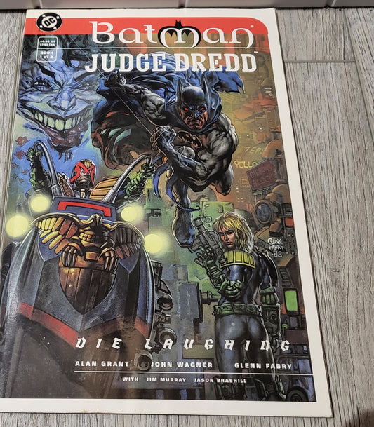 Batman Judge Dredd Die Laughing Comic Book 1