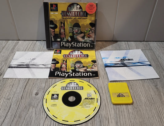 Constructor with RARE Memory Card Sony PlayStation 1 (PS1)