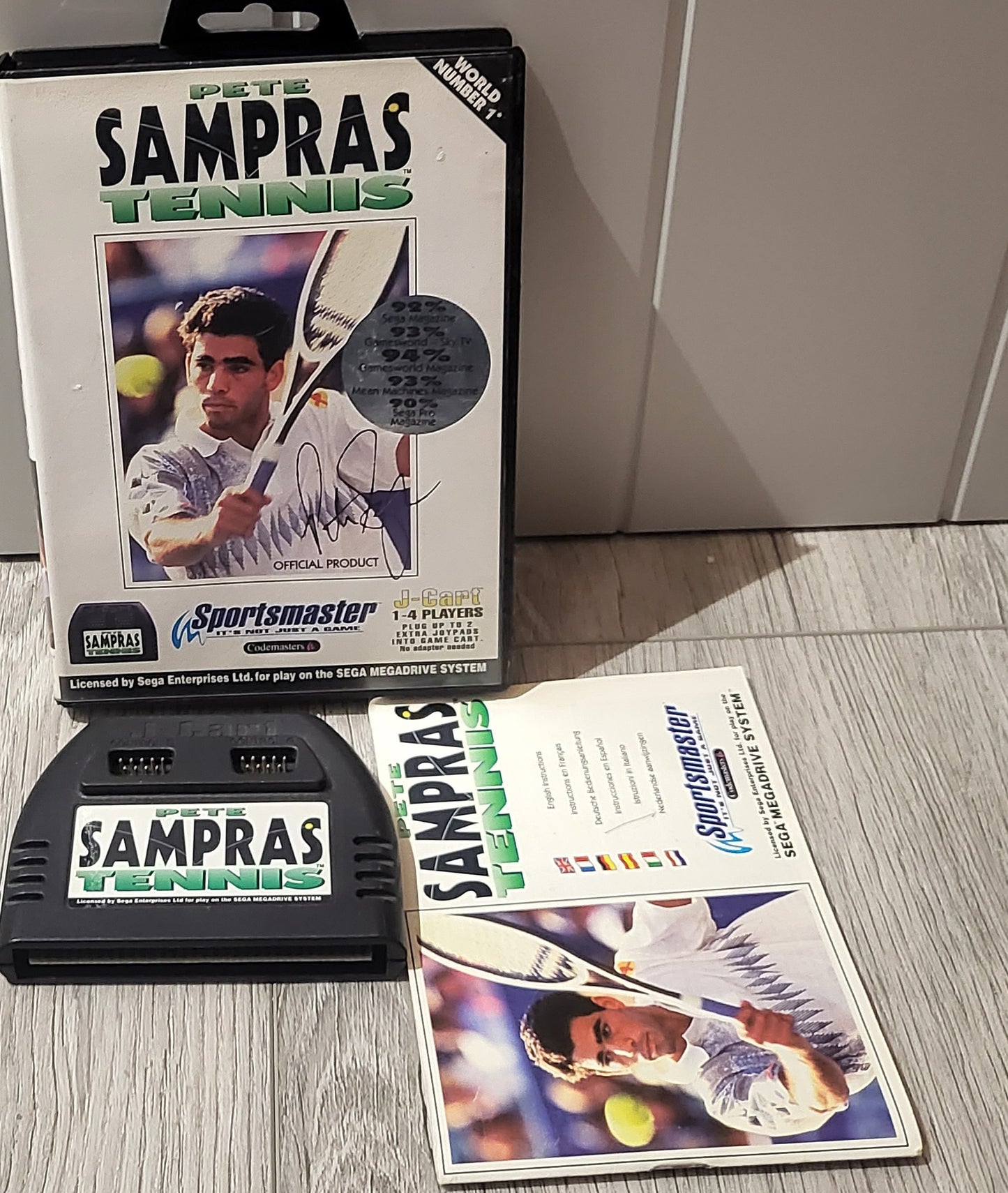 Pete Sampras Tennis Sega Mega Drive Game