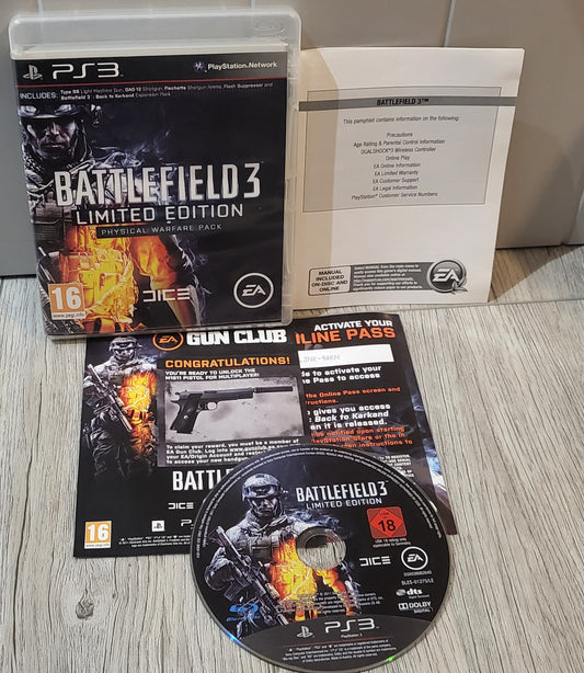 Battlefield 3 Limited Edition Physical Warfare Pack Sony Playstation 3 (PS3)