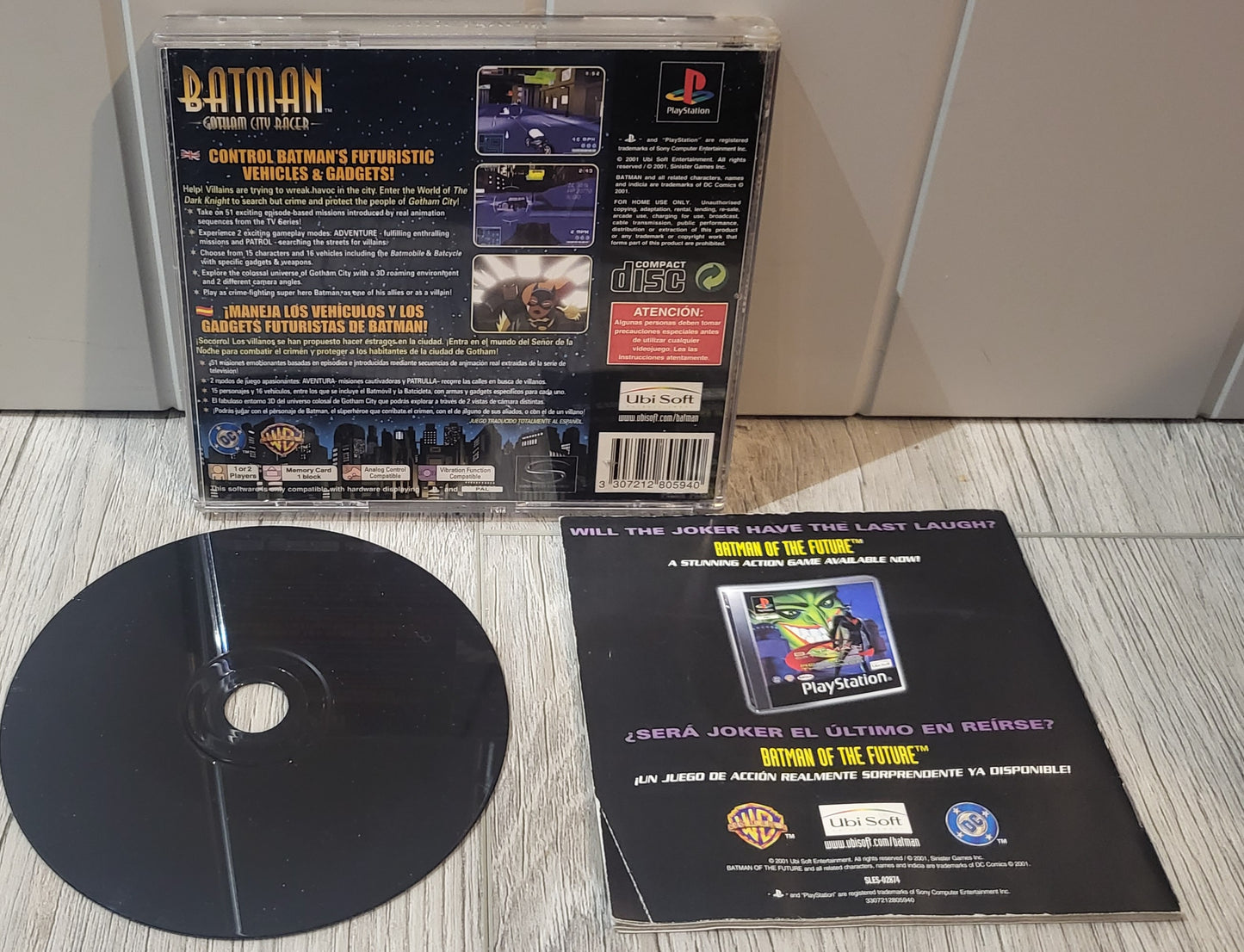 Batman Gotham City Racer Sony Playstation 1 (PS1) Game