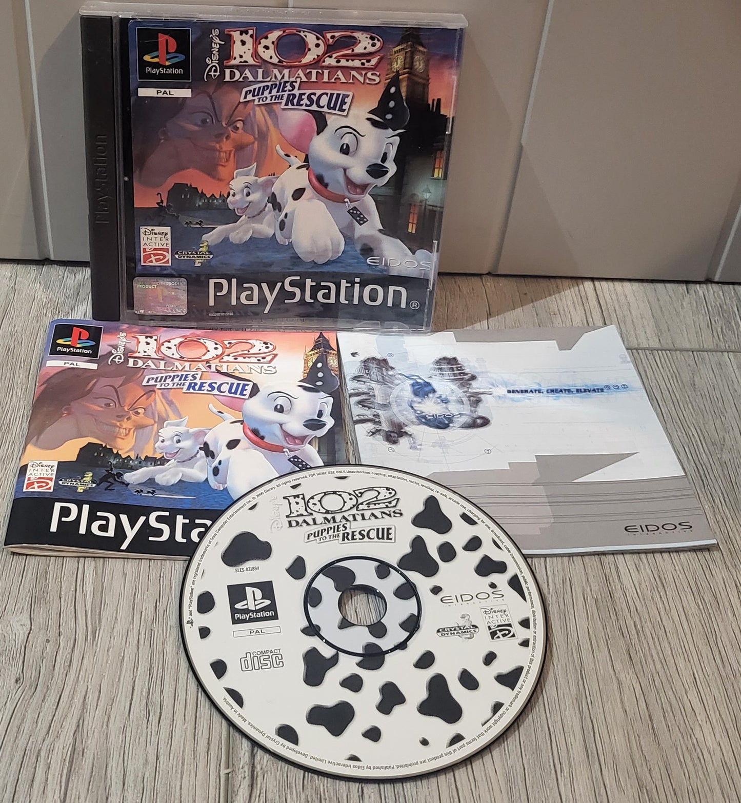 102 Dalmatians Sony Playstation 1 (PS1) RARE Game