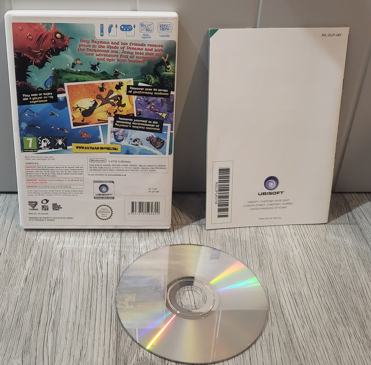 Rayman Origins Nintendo Wii Game