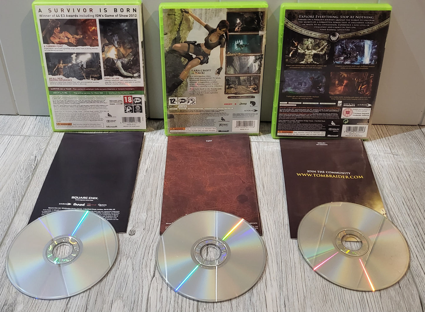 Tomb Raider X 3 Microsoft Xbox 360 Game Bundle