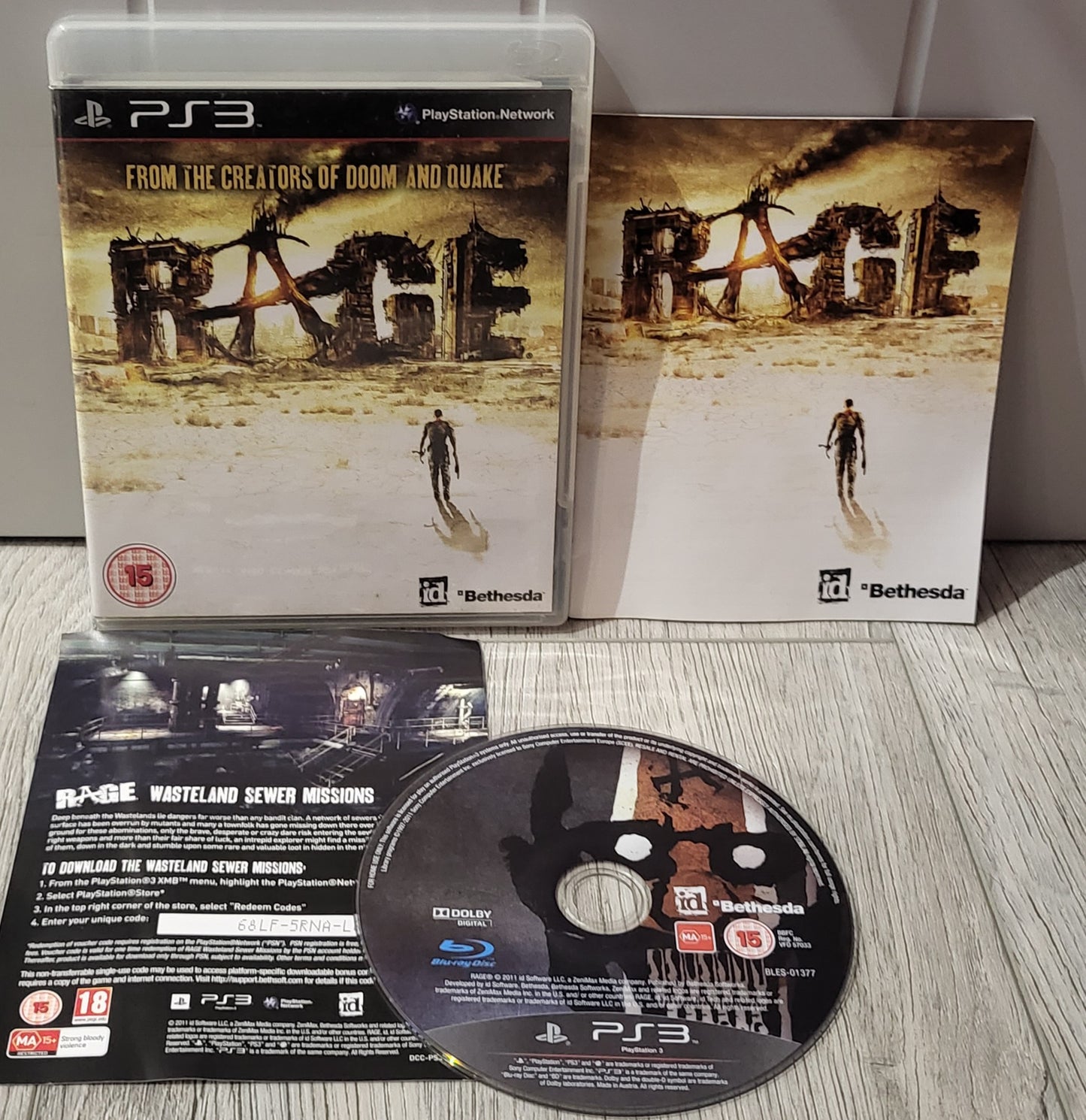 Rage Sony Playstation 3 (PS3) Game