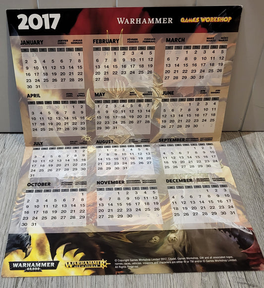 Warhammer 2017 Calendar ULTRA RARE