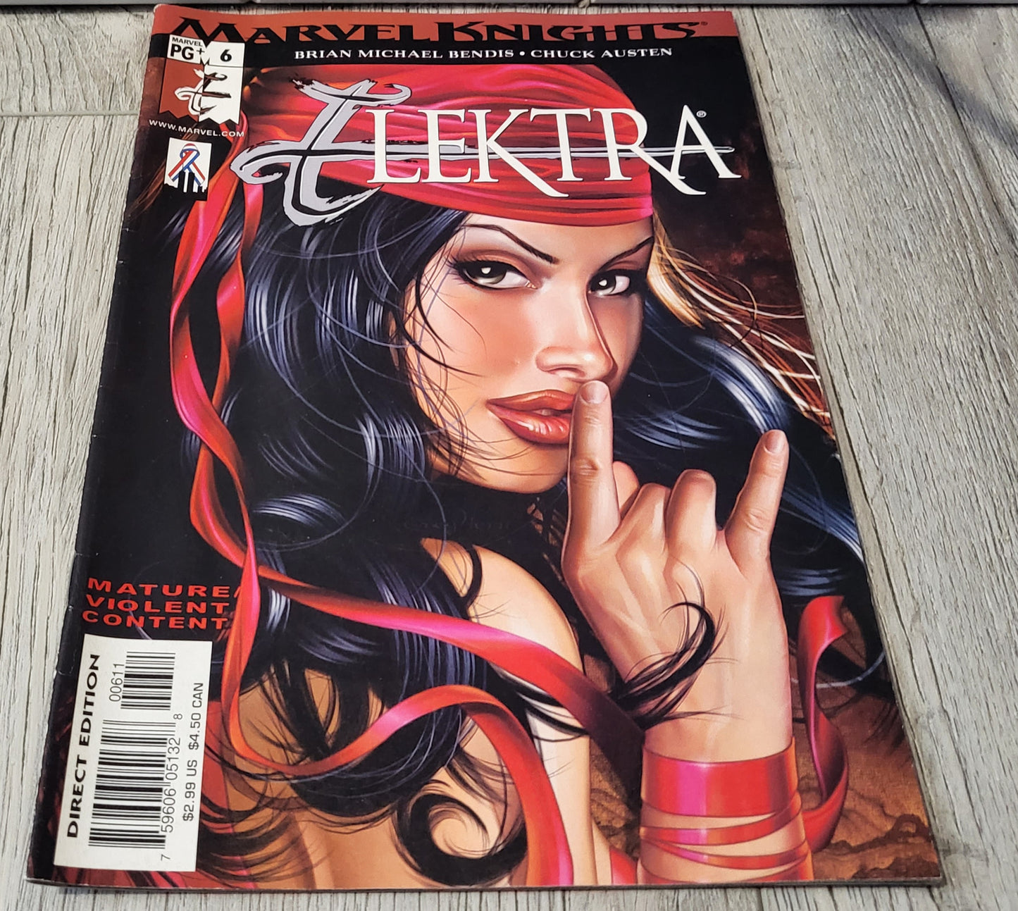 Marvel Knights Elektra Comic Issue 6