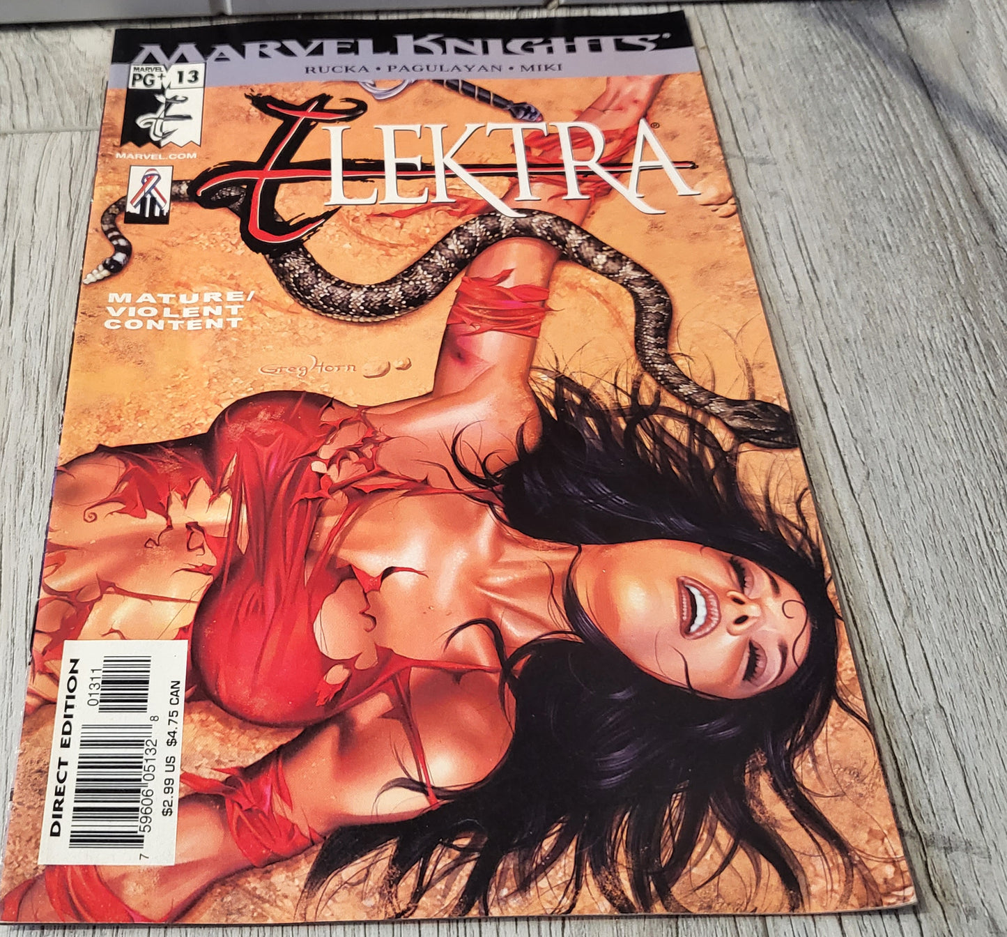 Marvel Knights Elektra Comic Issue 13