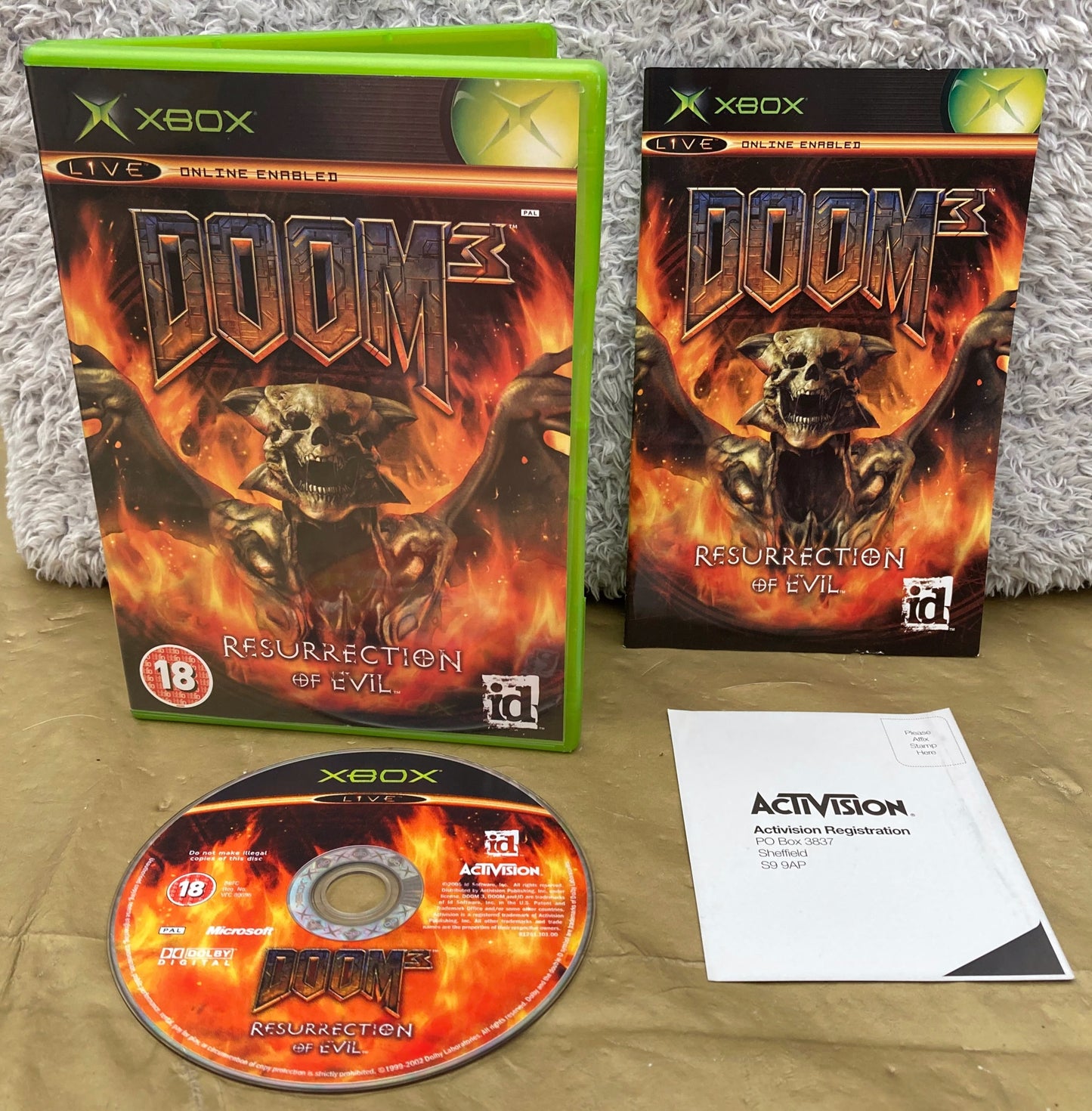Doom 3 Resurrection of Evil Xbox Game