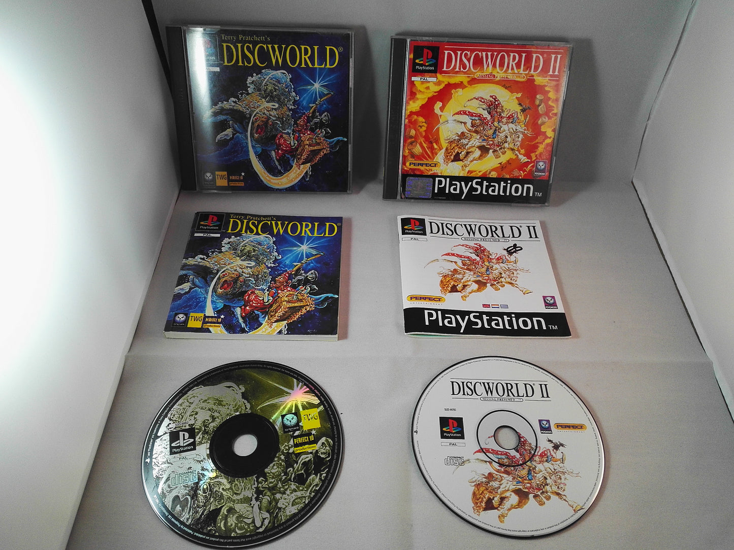 Discworld & Discworld II Missing Presumed PS1 (Sony Playstation 1) game bundle