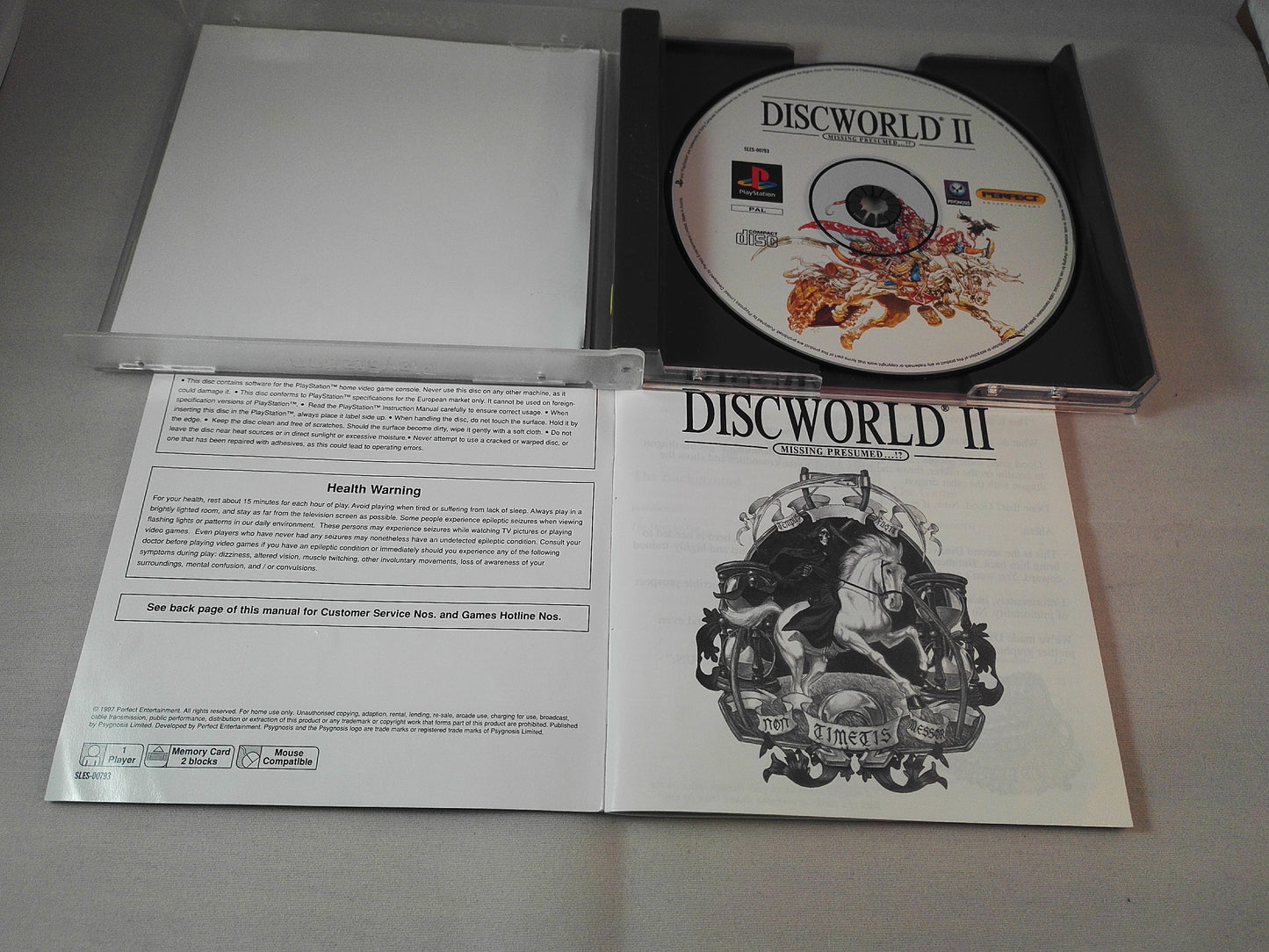Discworld & Discworld II Missing Presumed PS1 (Sony Playstation 1) game bundle