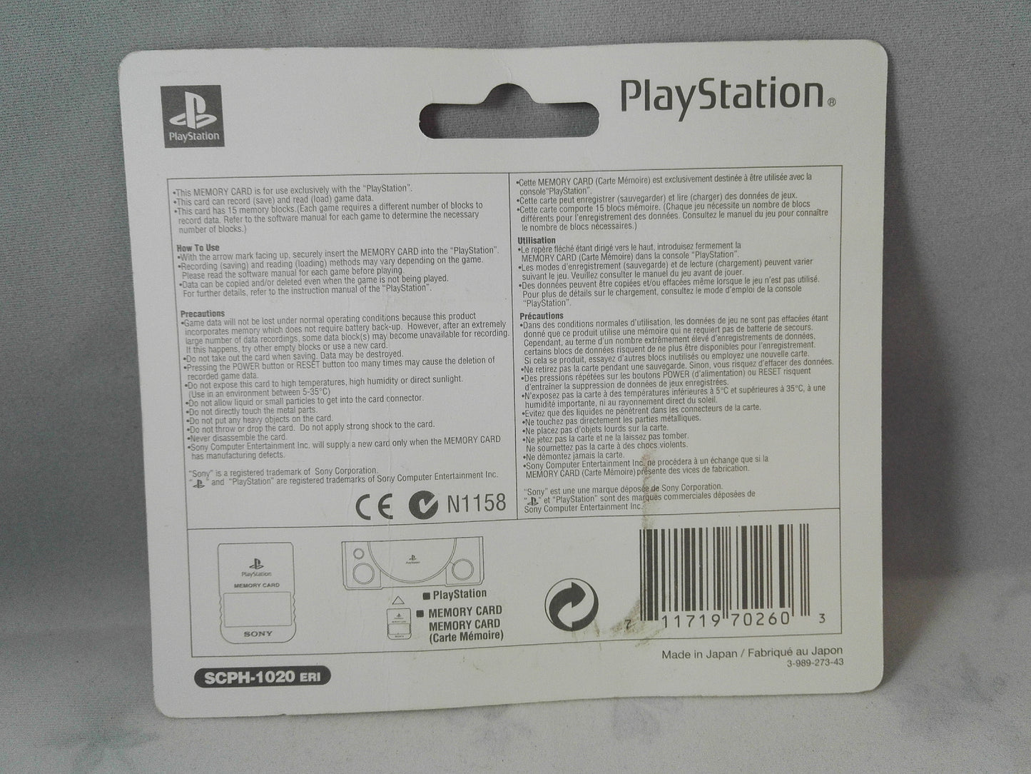 Official PS1 (Sony Playstation 1) Accessory Memory Card Cherry Red SCPH-1020 EGI NEW SEALED