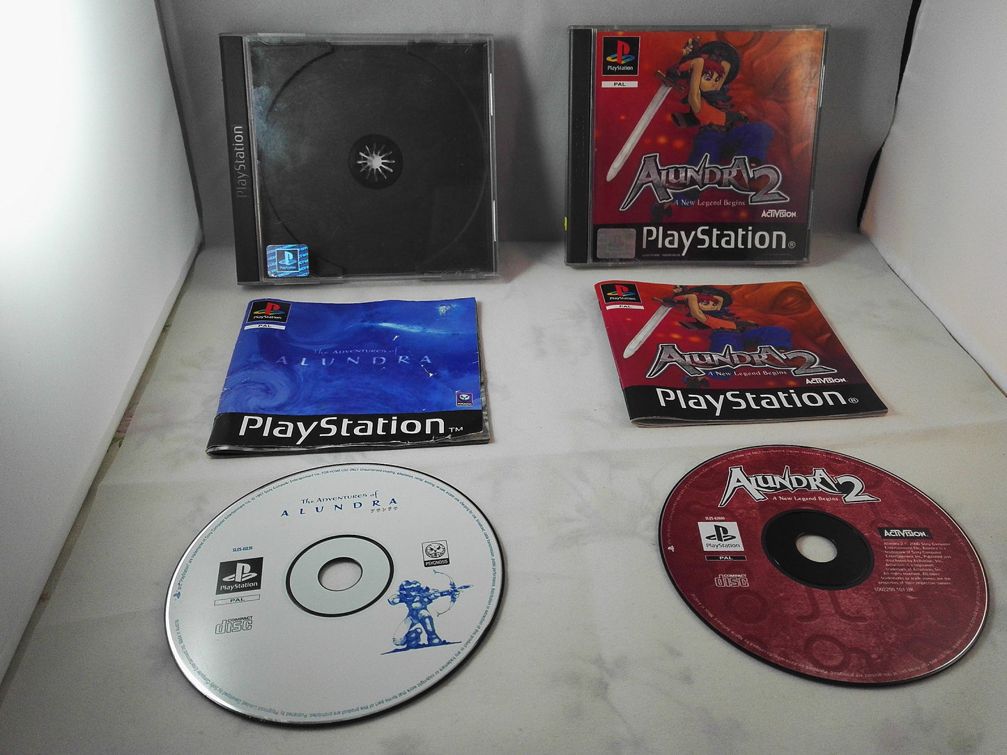 The Adventures of Alundra 1 & 2 (Sony PlayStation 1 game bundle)