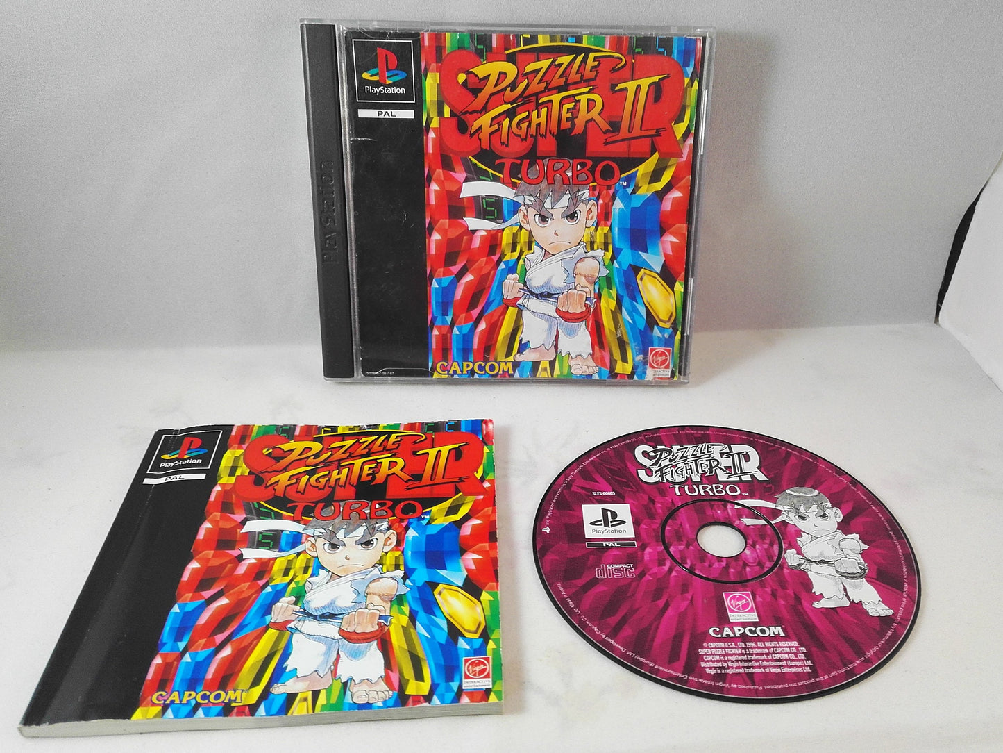 Super Puzzle Fighter II Turbo PS1 (Sony PlayStation 1) game