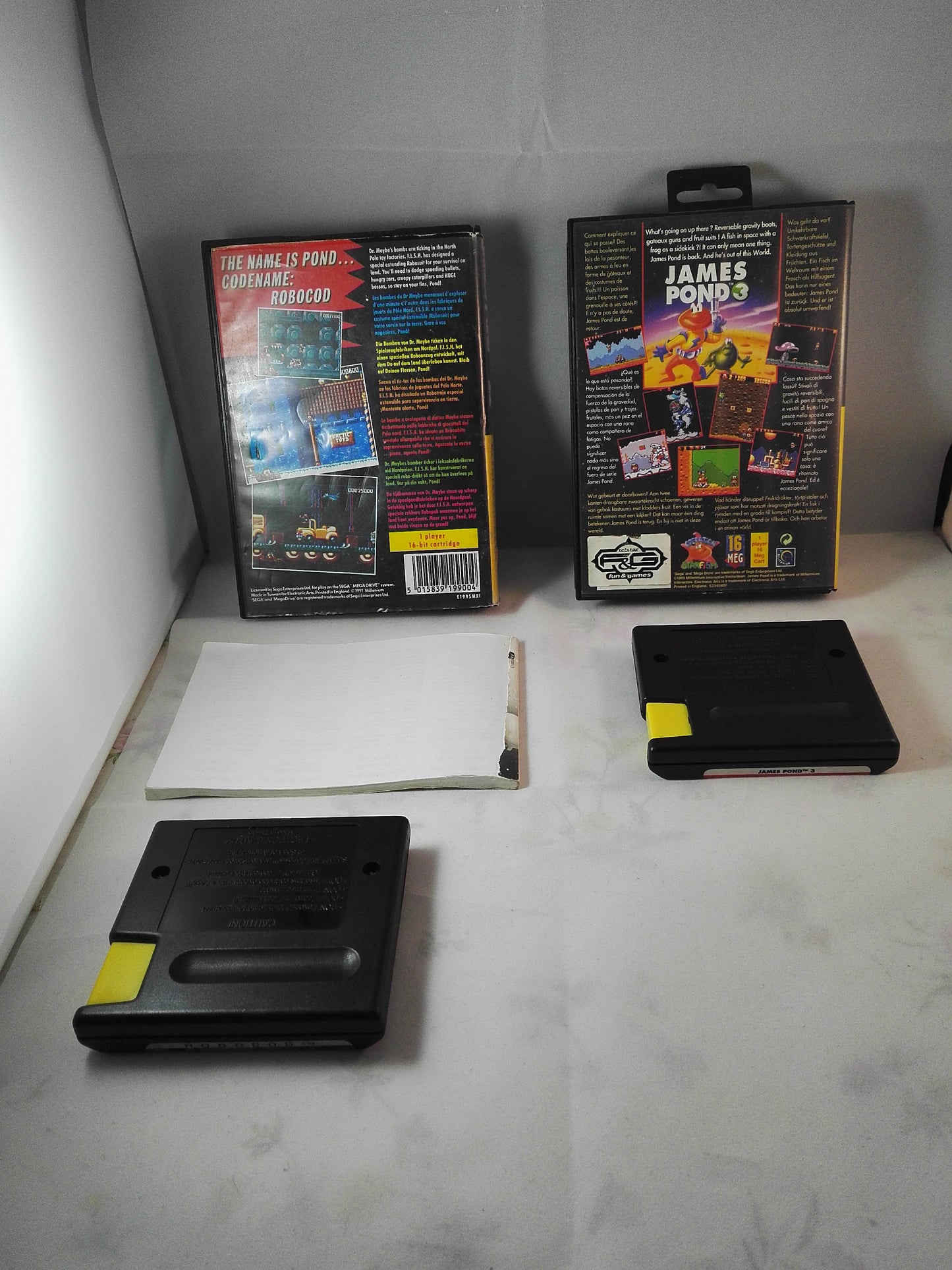James Pond II & 3 (Sega Mega Drive) game bundle