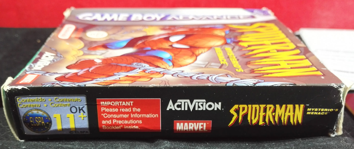 Spider-Man Mysterio's Menace Boxed and complete Nintendo Game Boy Advance Game