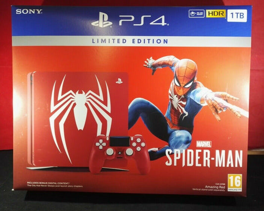Brand New Limited Edition Spiderman PS4 (Sony Playstation 4) 1TB Console