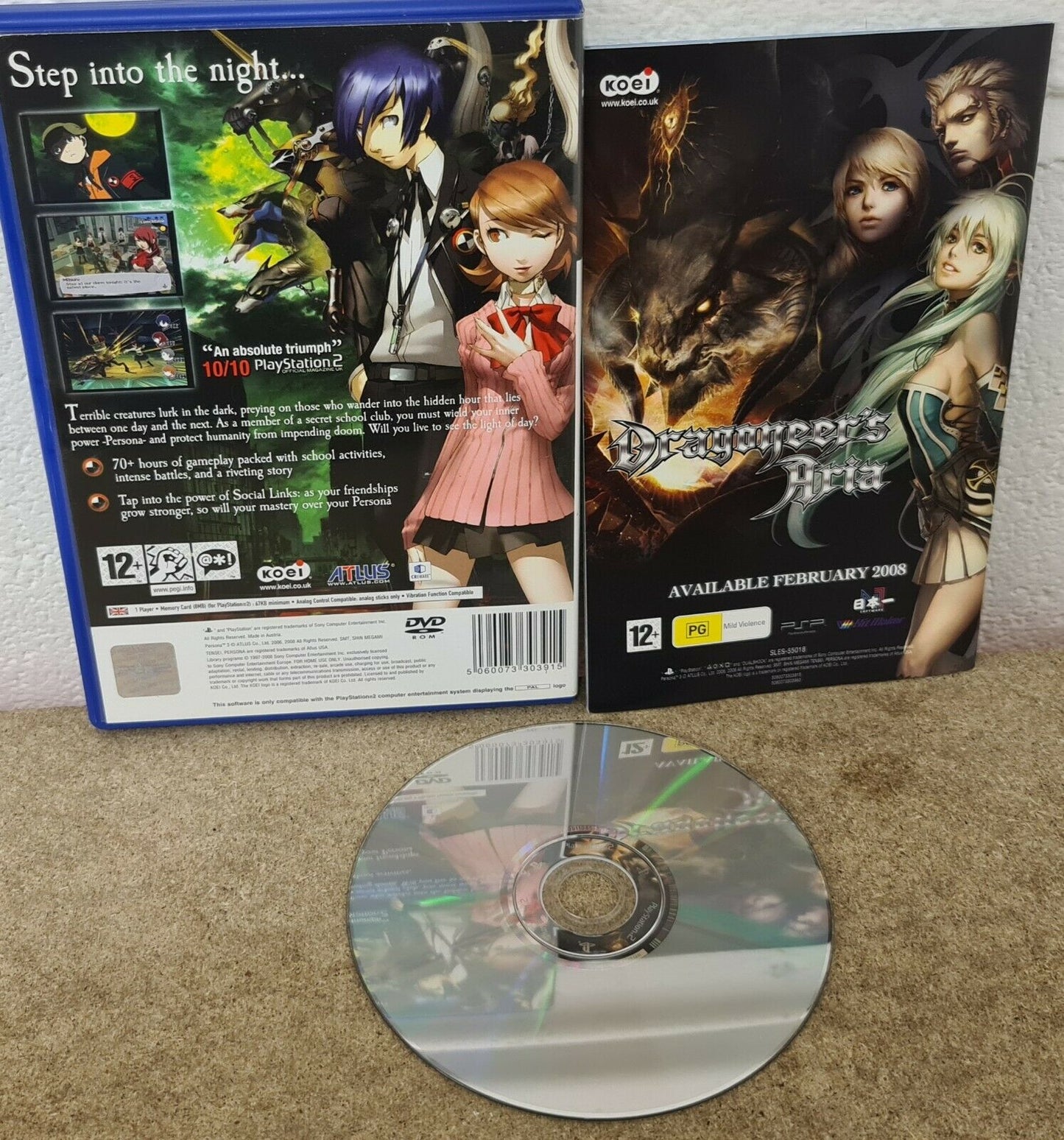 Shin Megami Tensei: Persona 3 (Sony PlayStation 2) VGC RARE