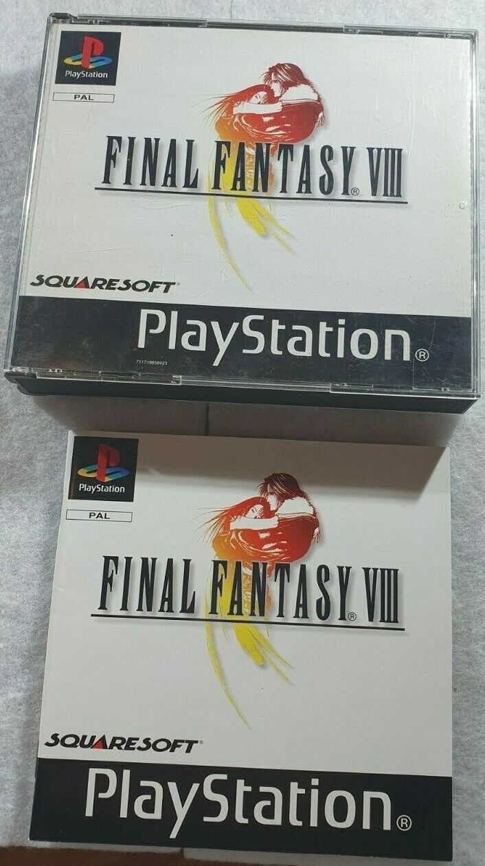 Final Fantasy VIII Black Label Sony Playstation 1 (PS1) Game